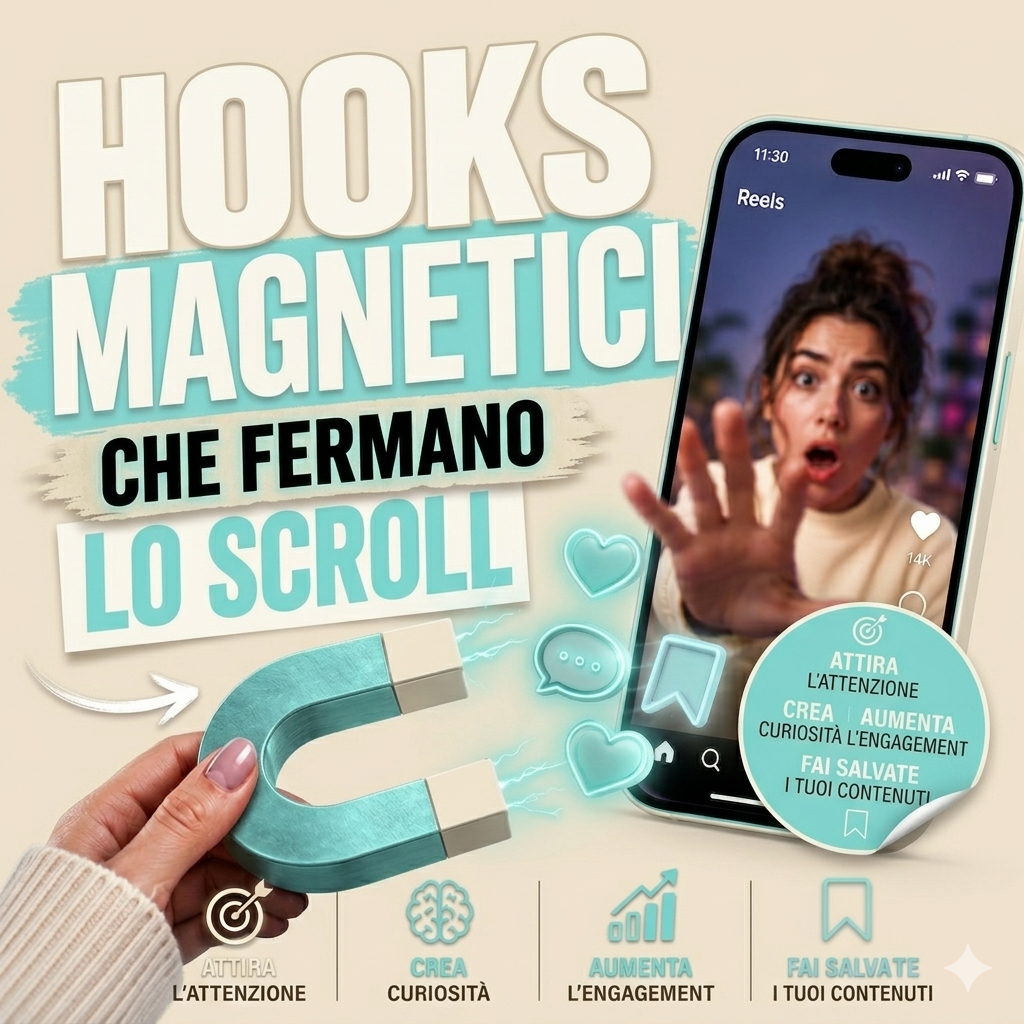 HOOKS MAGNETICI: 20 Formule per Dominare l'Algoritmo di Instagram