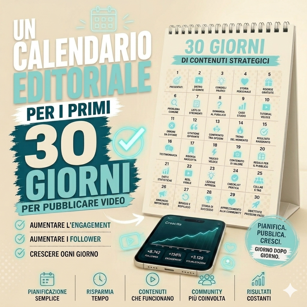 CONTENT MACHINE™ | Il Calendario Editoriale di 30 Giorni