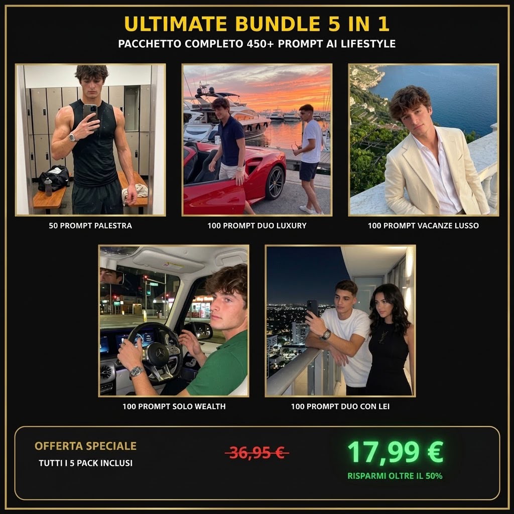 Ultimate Luxury Bundle: Pack Completo 450+ Prompt AI Lifestyle